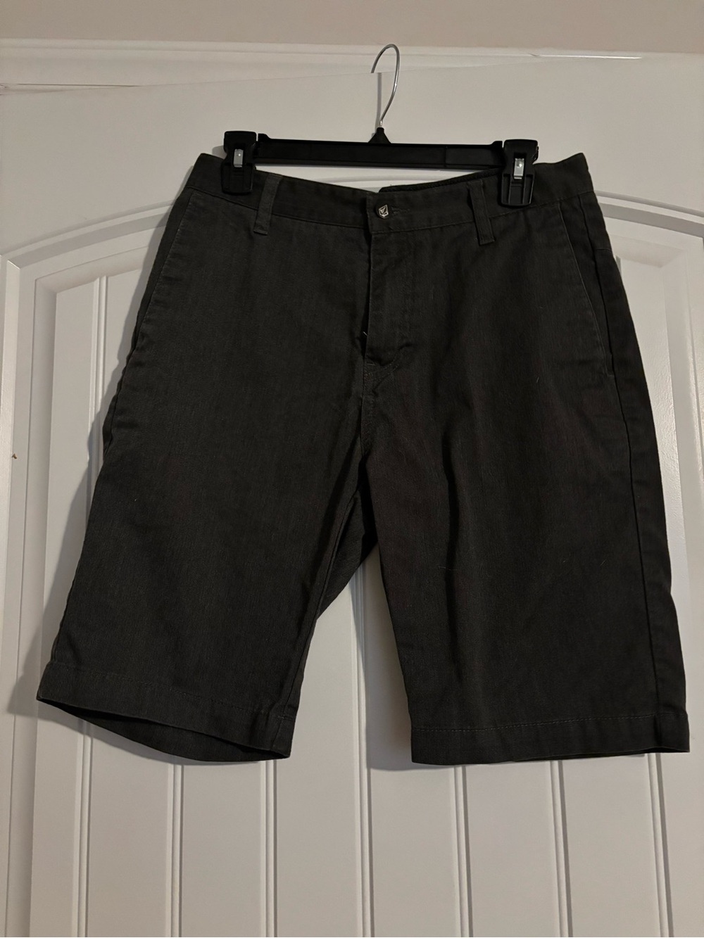 Volcom Men's Charcoal Flat Front Shorts